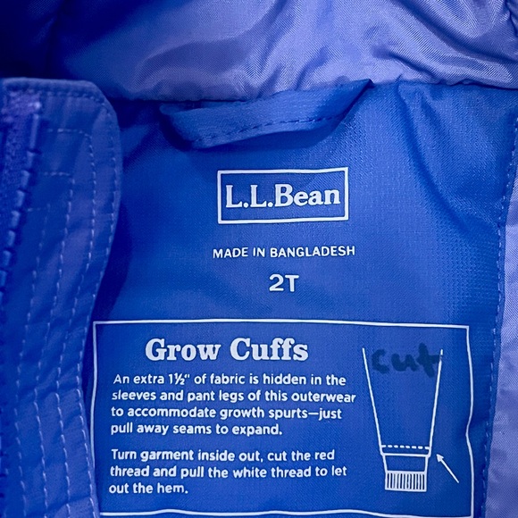L.L. Bean Toddler’s Cold Buster Snowsuit with hood - 2T - Picture 7 of 8